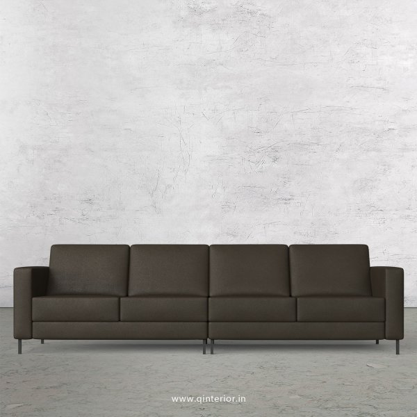 NIRVANA 4 Seater Sofa in Fab Leather Fabric - SFA016 FL11